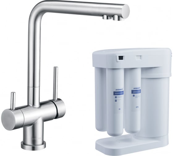 Изображение товара Смеситель для кухни Swedbe Г-образный, в комплекте с фильтром K8144M