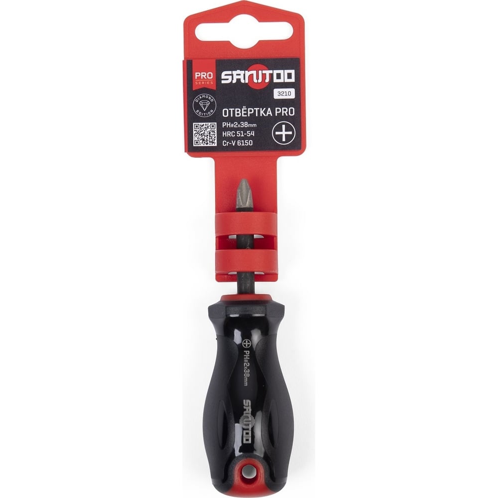 Изображение товара Отвертка Sanitoo PRO Diamond PH2x38 мм 3210