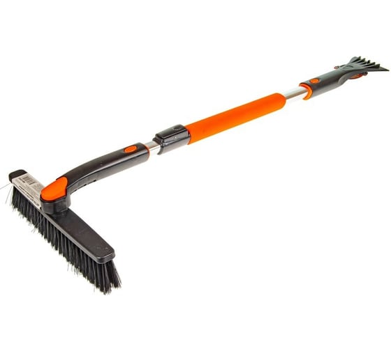 Изображение товара Щетка для снега телескопическая поворотная со скребком и мягкой ручкой 97-125см Автостоп AB-2252 135381