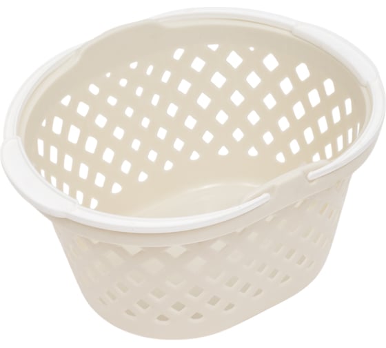 Изображение товара Корзинка для хранения Архимед овальная 021.25 115738 Р1205КРЕМ