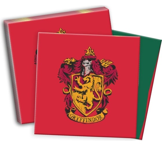 Изображение товара Салфетки бумажные ND Play Harry Potter трехслойные 33x33 см 20 шт гербы 286838