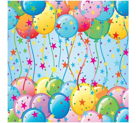 Изображение товара Салфетки бумажные ND Play трехслойные Шары 33x33 см 20 шт 297172