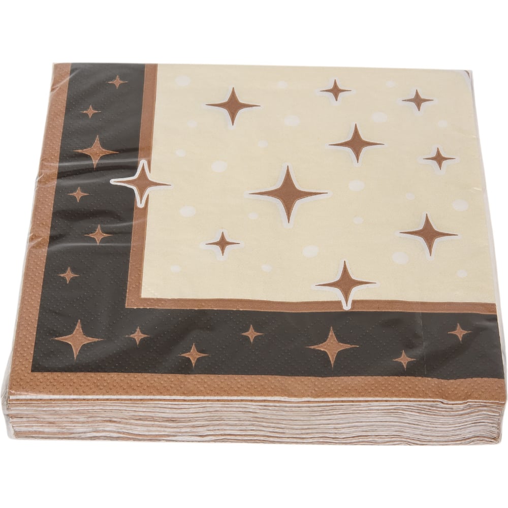 Изображение товара Бумажные салфетки ND Play трехслойные 33х33 см Новогодний дизайн 20 шт