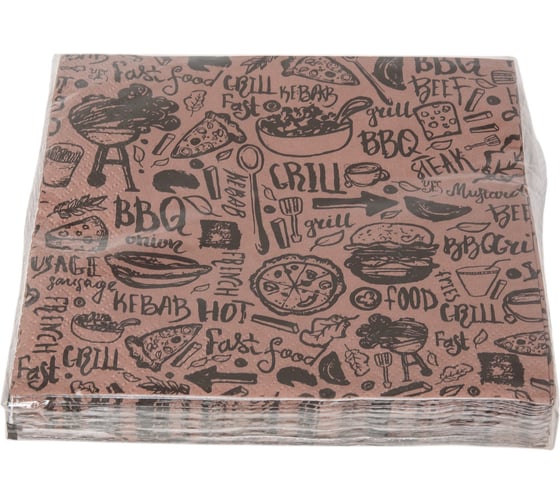 Изображение товара Салфетки бумажные ND Play трехслойные Крафт 33x33 см 20 шт 297179