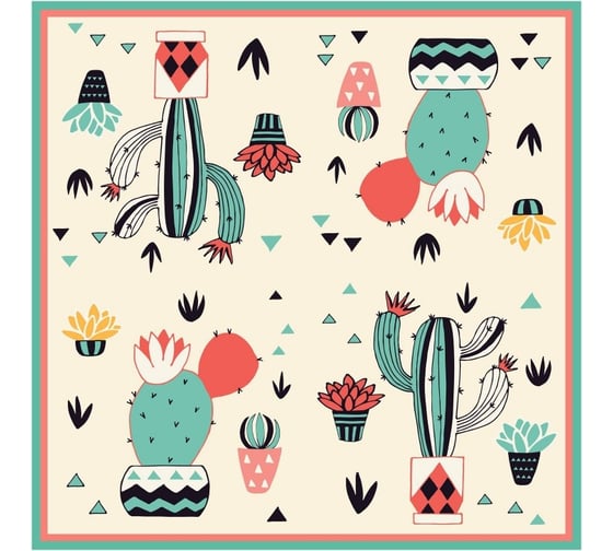 Изображение товара Салфетки бумажные ND Play трехслойные Кактус 2 33x33 см 20 шт 297214