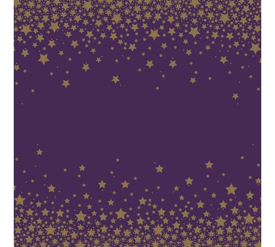 Изображение товара Салфетки бумажные ND Play трехслойные Звезды на черном 2 33x33 см 20 шт 301602