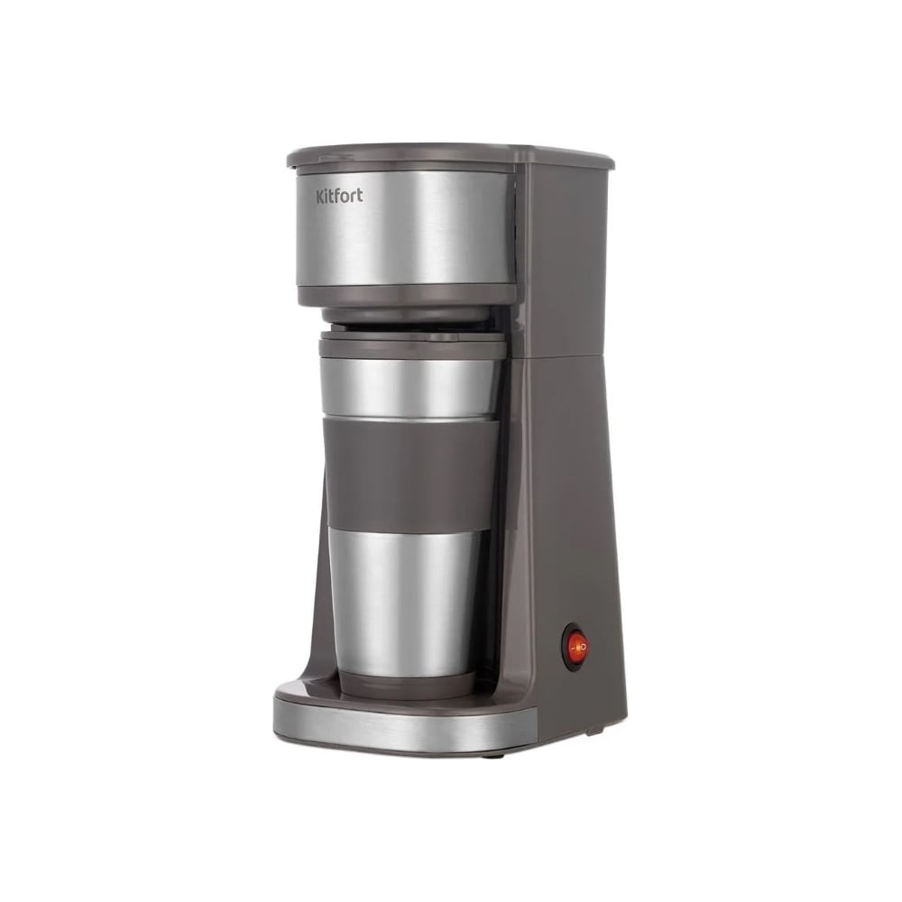 Изображение товара Кофеварка Kitfort КТ-7314 капельная, 750 Вт, объем 0.45 л, серый