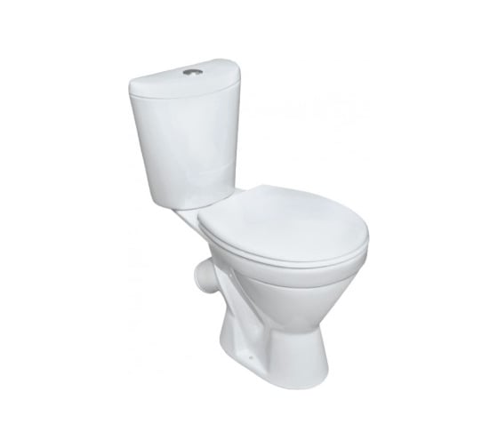 Изображение товара Унитаз-компакт Rosa Элегант, косой выпуск, 1-режим, сиденье полипропилен, Киров 433049