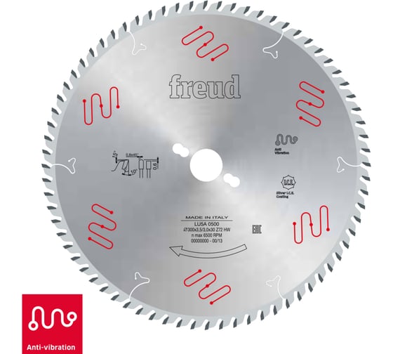 Изображение товара Пила дисковая Z132 550x4.2x30 мм HM Freud Lu5A 2900