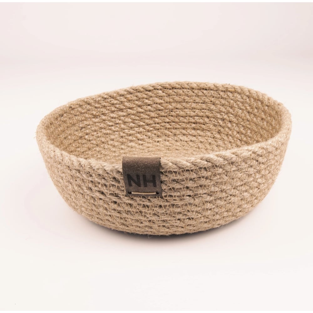 Изображение товара Корзина из джута круглая малая 16х6 см Nevidana's Home