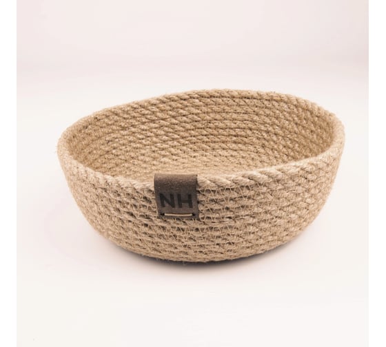 Изображение товара Корзина Nevidana's Home круглая малая из джута 16хВ6 см NHJUTE16X6