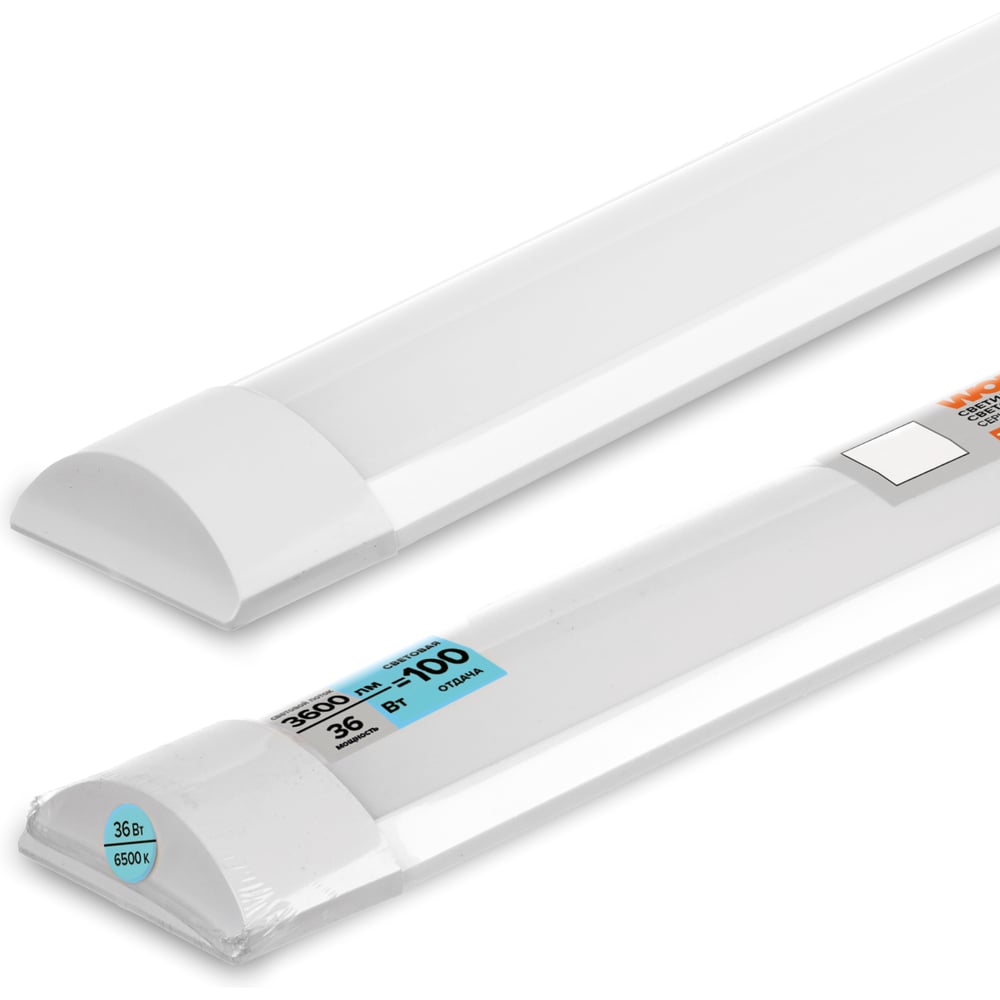 Изображение товара Светодиодный линейный светильник Wolta 36 Вт IP40 6500K для помещений