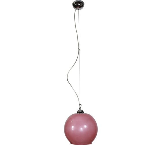 Изображение товара Светильник подвесной ЭЛЕТЕХ Ладера НСБ 72-60 М55 розовый перлам. /трос /шнур проз. /корпус металлик 1005251197