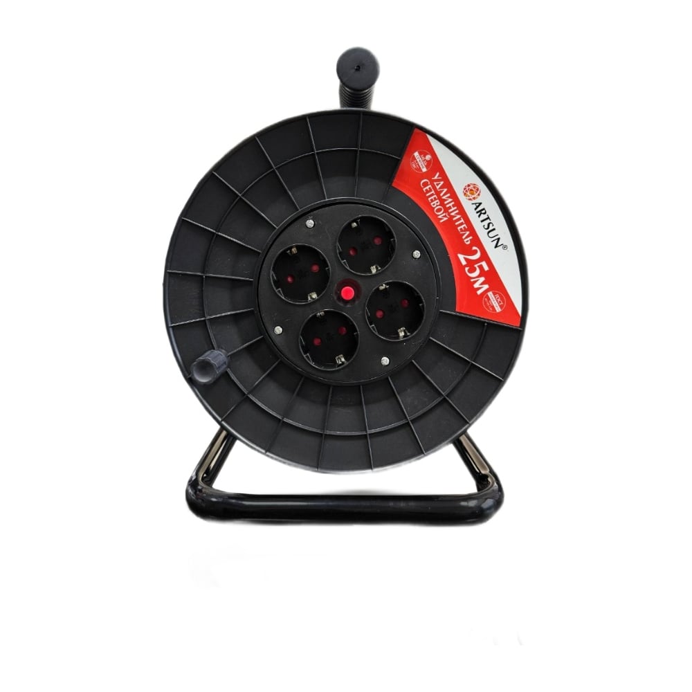 Изображение товара Удлинитель на катушке ARTSUN пвс 3x1,0 мм2 25м 4000Вт IP20