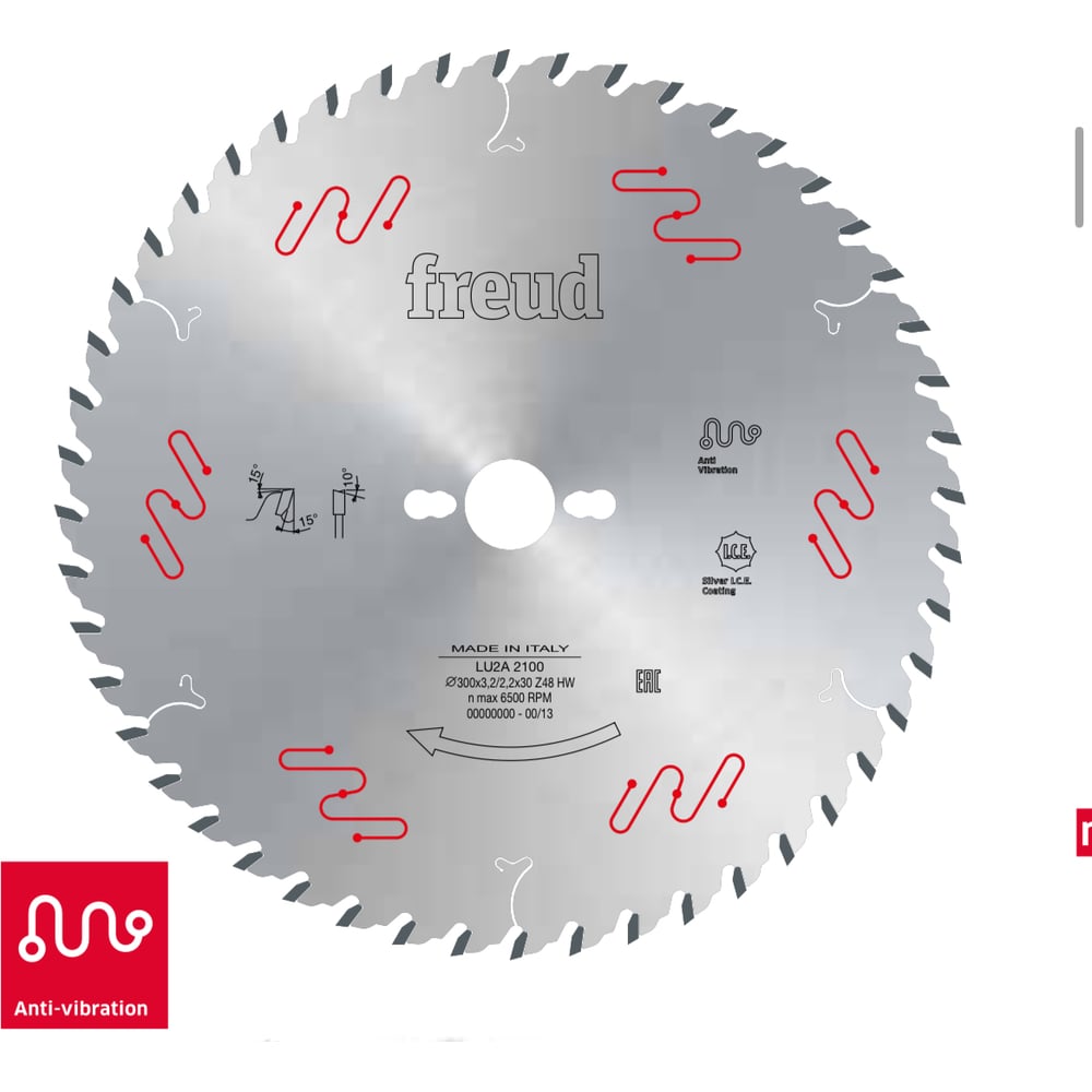 Изображение товара Диск пильный 450x4.4x30 мм, Z66, HM Freud Lu2A 3600