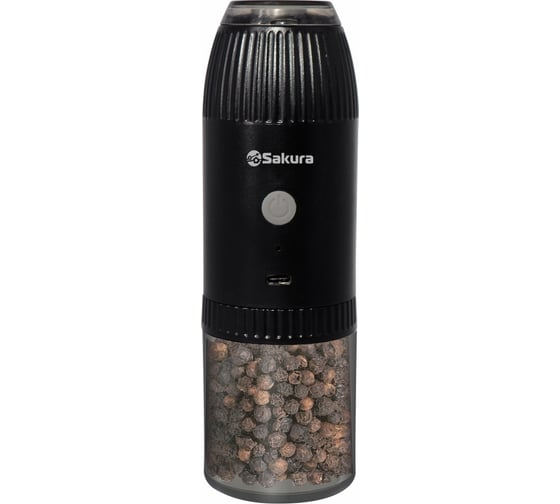 Изображение товара Перцемолка SA-6672BK гравитац аккум Li-Ion USB Sakura РТ-00070858