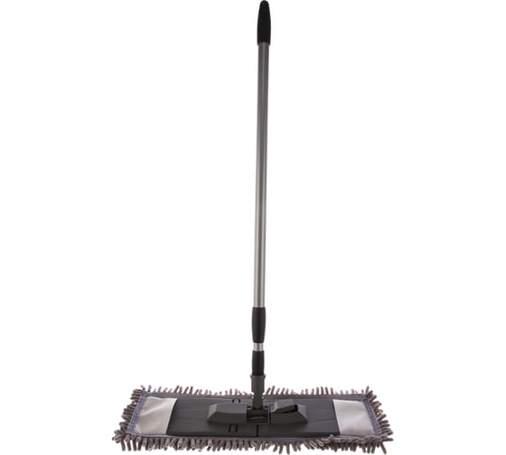 Изображение товара Плоская швабра для влажной уборки In'Loran лапша, шенилл, 42.5x13см, телескопическая ручка 120см BS-029GR