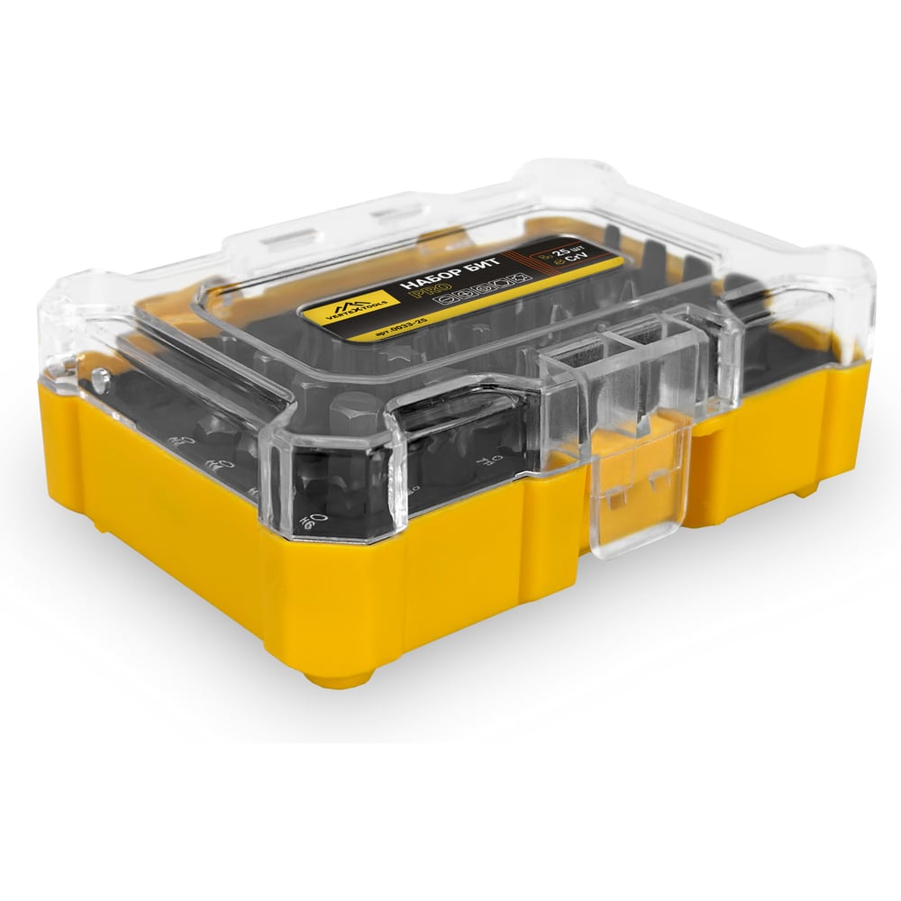 Изображение товара Набор бит с адаптером 25 предметов vertextools 0033-25 Изображение товара Набор бит с адаптером 25 предметов vertextools 0033-25