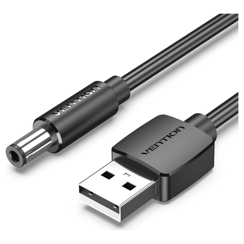 Изображение товара Кабель VENTION USB AM/DC-jack 5.5мм М 1.5м черный CEYBG