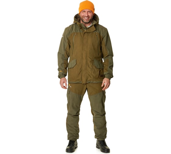 Изображение товара Костюм для охоты PRIDE Магнум демисезонный, хаки, размер 52-54, рост 182-188 4610097070143