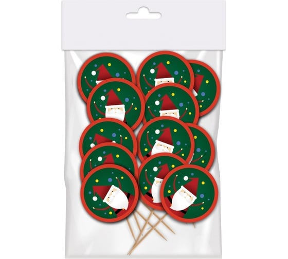 Изображение товара Набор шпажек для канапе и капкейков ND Play Рождественская сказка 12 шт. 309409