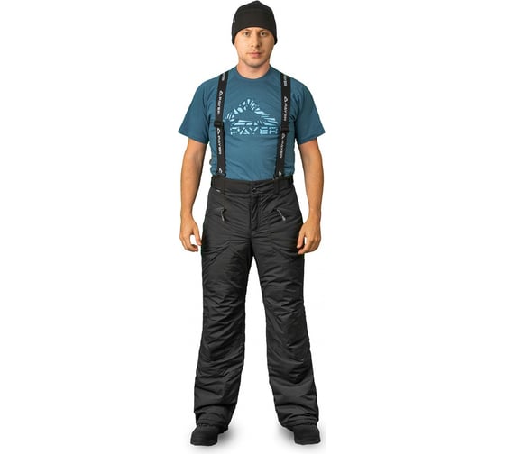 Изображение товара Брюки мужские PAYER Arctica (Арктика) Таслан spun черный, размер 40-42, рост 170-176 4610097071409