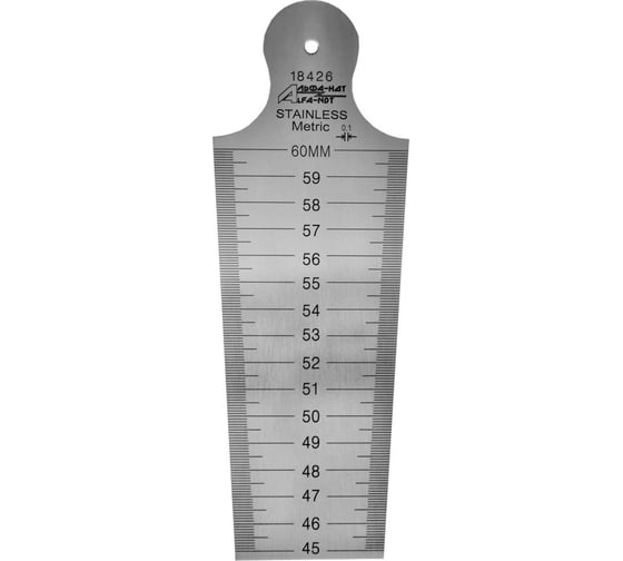 Изображение товара Шаблон конусный для контроля отверстий WG13 45-60 мм с первичной калибровкой АЛЬФА-НДТ УП-00002406