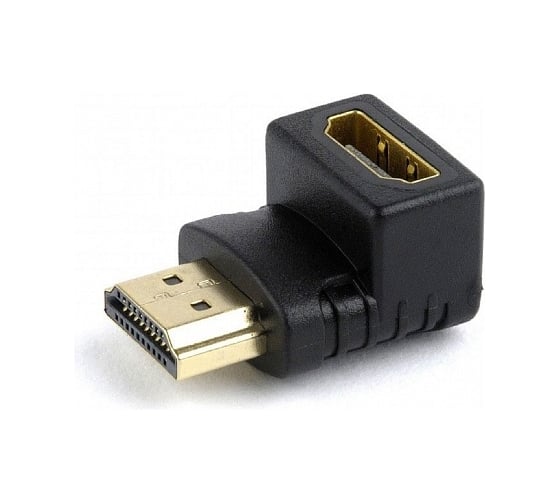 Изображение товара Переходник HDMI-HDMI Cablexpert, 19F/19M, угловой соединитель 90 градусов, A-HDMI90-FML