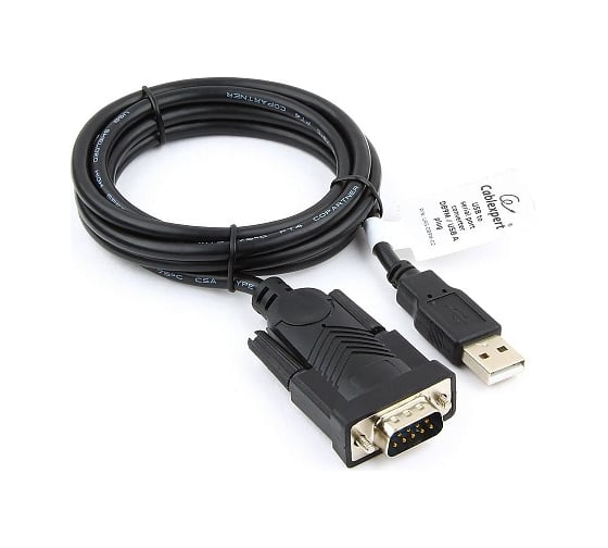 Изображение товара Конвертер Cablexpert USB - COM AM/DB9M, 1.5 м, черный, пакет UAS-DB9M-02