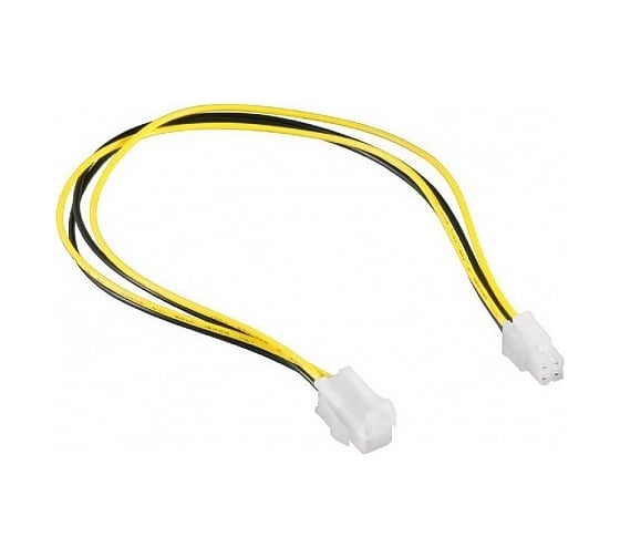 Изображение товара Удлинитель питания Cablexpert, ATX 4-Pin, M/F, длина 0.3 м, CC-PSU-7