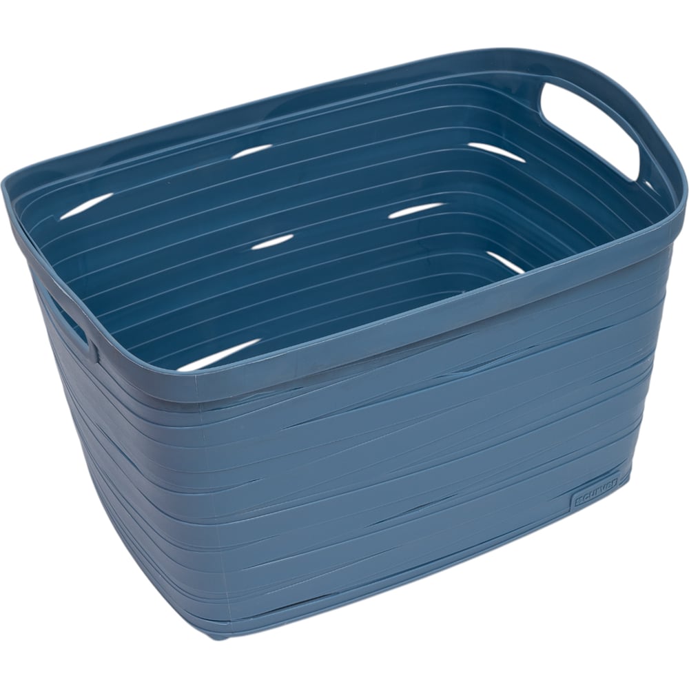 Изображение товара Корзина хранения из пластика Ribbon L 380x290x240 мм синяя