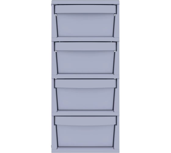 Изображение товара Стеллаж Архимед UNIQUM 4 секции, серый Р6019СЕР