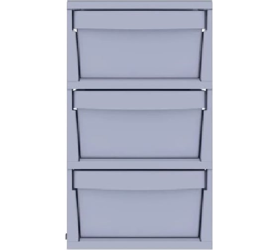 Изображение товара Стеллаж Архимед UNIQUM 3 секции, серый Р6018СЕР