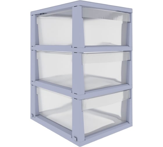 Изображение товара Стеллаж Архимед UNIQUM 3 секции, серый Р6015СЕР