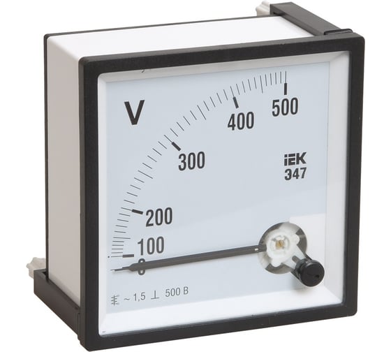Изображение товара Вольтметр IEK Э47 72x72 300В кл. точн. 1.5 ИЭК IPV10-6-0300-E