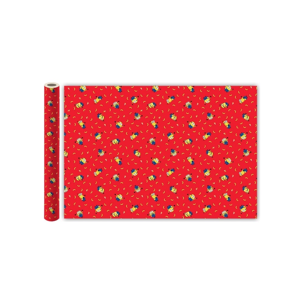 Изображение товара Упаковочная бумага ND Play Minions 2 красная, 700x1000 мм, 2 шт. в рулоне, рисованные 287115