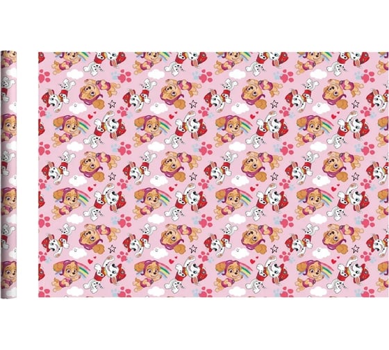 Изображение товара Упаковочная бумага 2 ND Play Щенячий патруль 700x1000 мм, 2 шт. в рулоне 292185