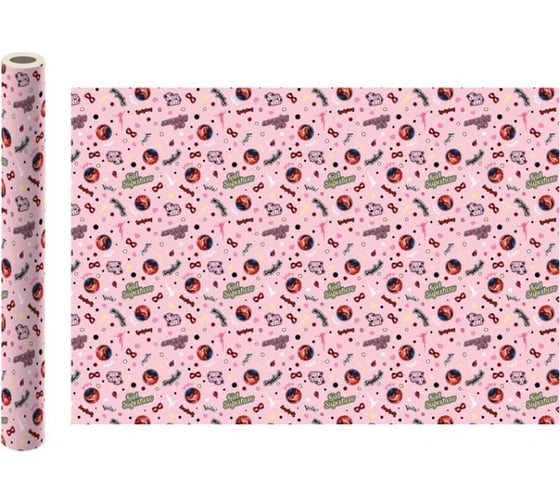 Изображение товара Упаковочная бумага ND Play Леди Баг и Супер Кот № 1 700x1000 мм, 2 шт. в рулоне 275133