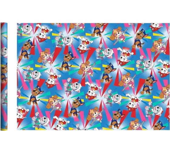Изображение товара Упаковочная бумага ND Play Щенячий патруль 5 700x1000 мм, 2 шт. в рулоне 294181