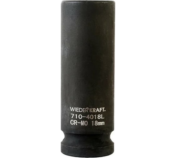 Изображение товара Головка торцевая ударная глубокая 6-гранная (18 мм; 1/2DR) WIEDERKRAFT WDK-710-4018L