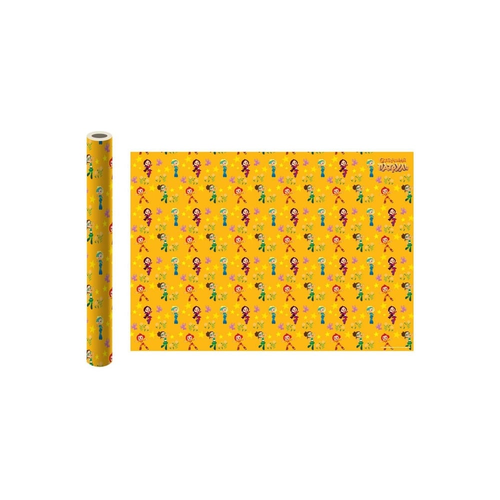 Изображение товара Упаковочная бумага ND Play Сказочный патруль желтая 700x1000 мм