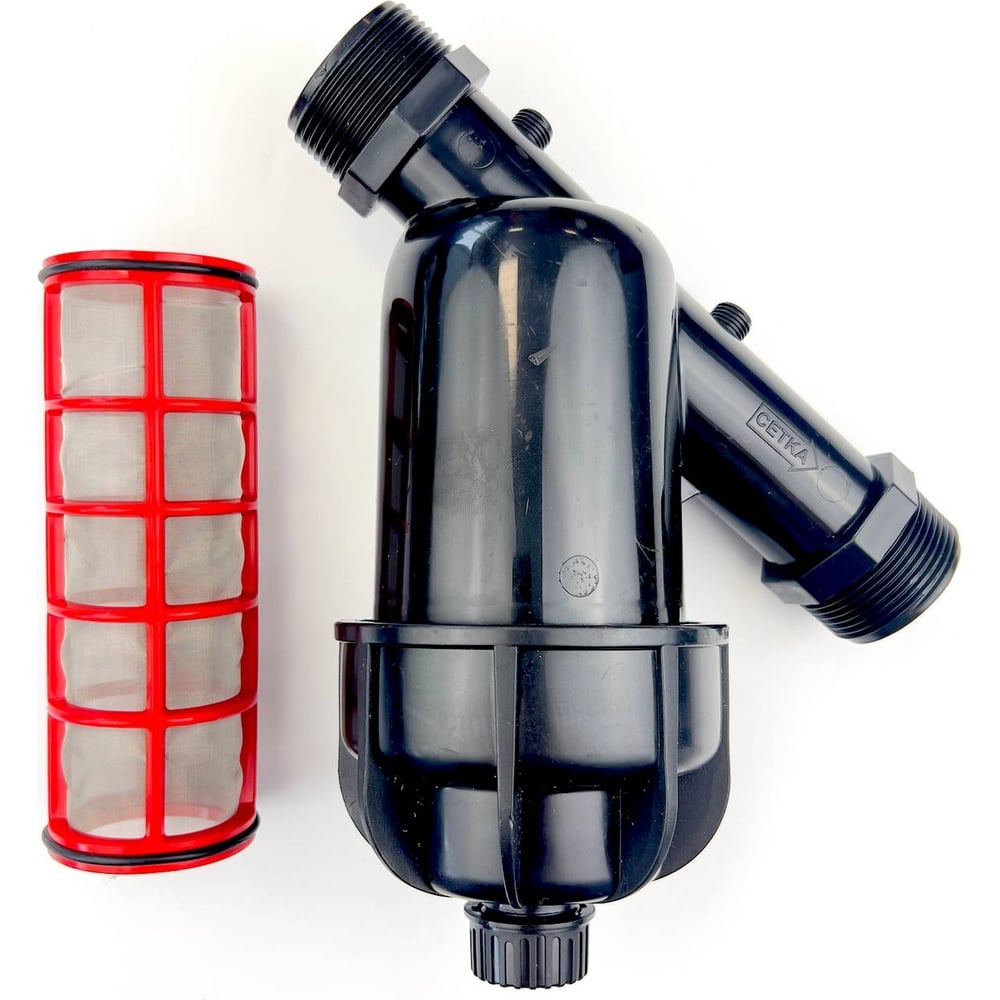 Фильтр для капельного полива Профитт ФКС НР 1 1/4" х НР 1 1/4" нерж сетка 120 микрон 8 куб.м,ч 2229378