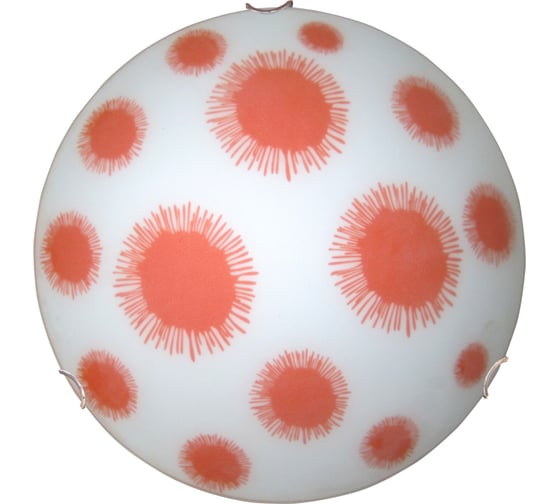 Изображение товара Светильник настенно-потолочный ЭЛЕТЕХ Оранж 400 НПБ 01-3x60 М65 матовый белый декор /кл.золото ИУ [es] 1005205804