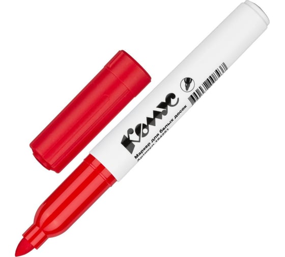 Изображение товара Маркер для белых досок Комус BY2304 красный, 2-5 мм 164251