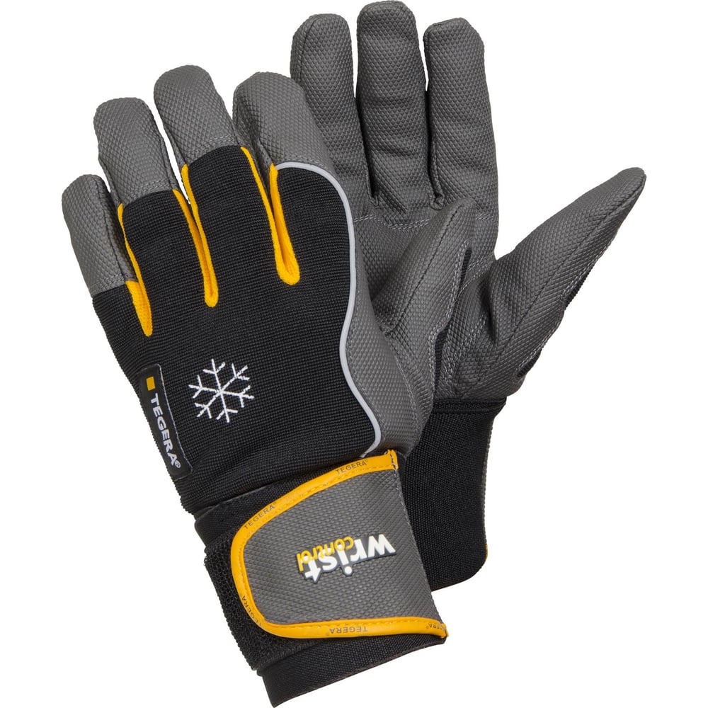Утепленные перчатки из искусственной кожи на зимней подкладке tegera, размер 10 9190-10
