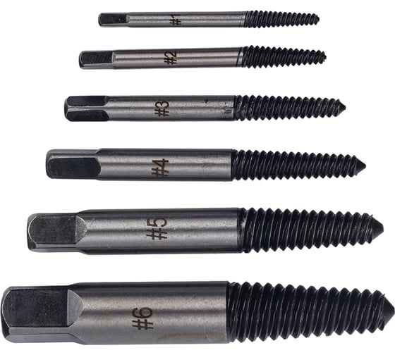 Изображение товара Набор экстракторов VIRA для болтов 3-25мм 6шт 820150