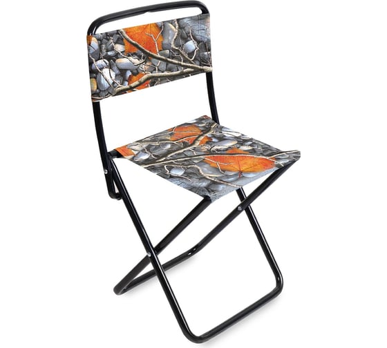 Изображение товара Стул складной походный Nika ПС2 ПС2/4 с камнями и кленовыми листьями