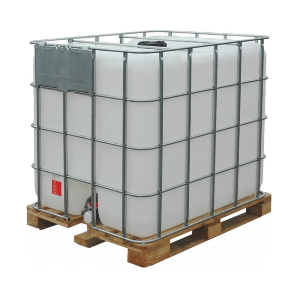 Изображение товара Контейнер Дигрус 1000 л из полиэтилена с краном и крышкой на деревянном поддоне