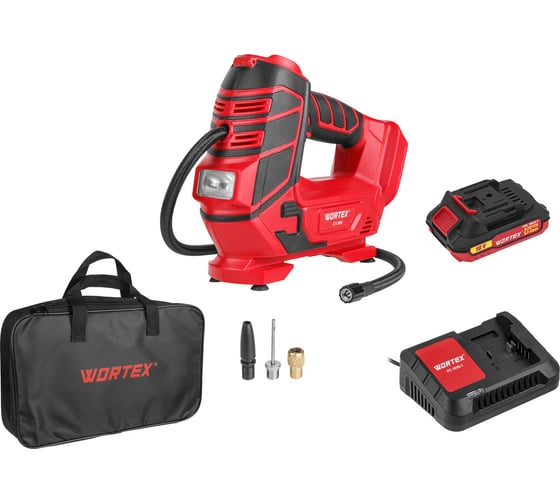 Изображение товара Аккумуляторный компрессор WORTEX CTI 1811 18 В, 11 бар, 12 л/мин 1325446
