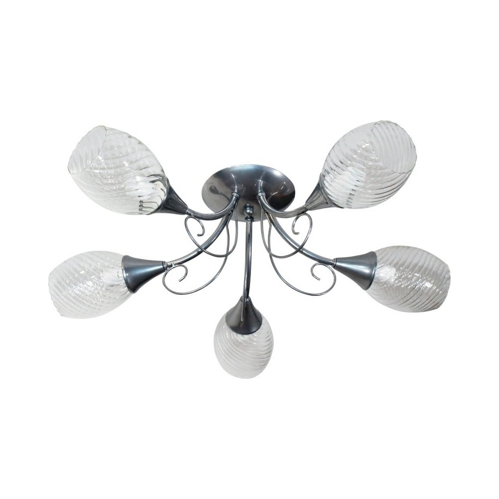 Изображение товара Люстра потолочная ЭЛЕТЕХ Веста 151 хром плафон 8261 Е14 современная